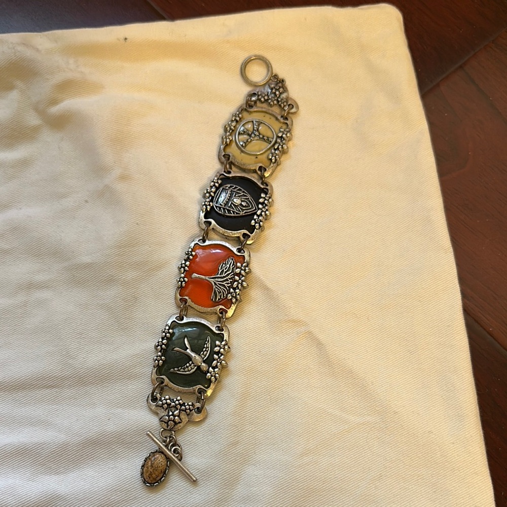 Artistic Multi-Color Stone Bracelet
